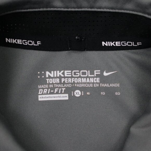 Nike Innovation Color Golf Polo Shirt Mens XL Gray Dri-Fit Tour Performance S/S - Picture 7 of 13
